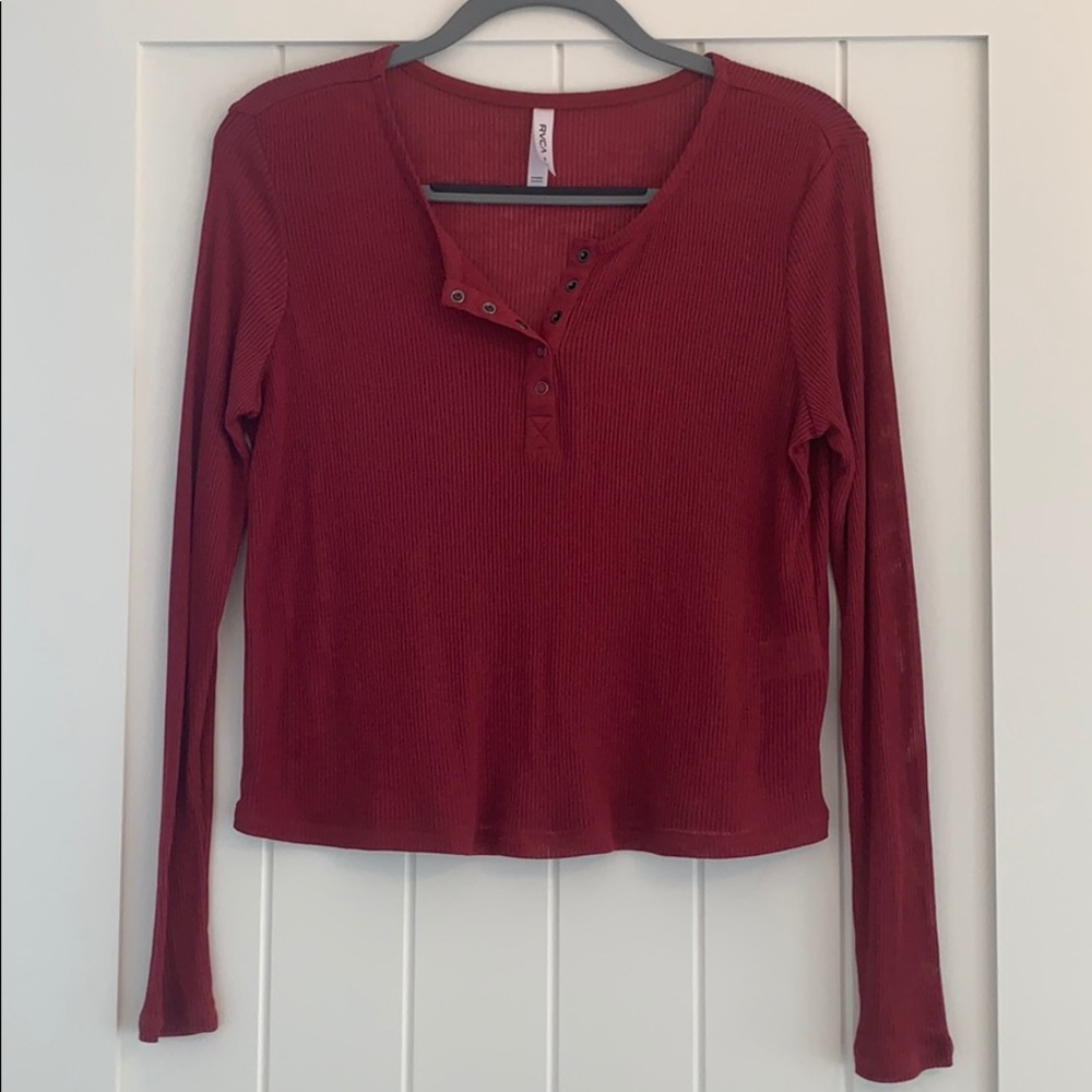 RVCA Ribbed Long Sleeve Top